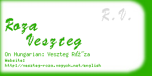 roza veszteg business card